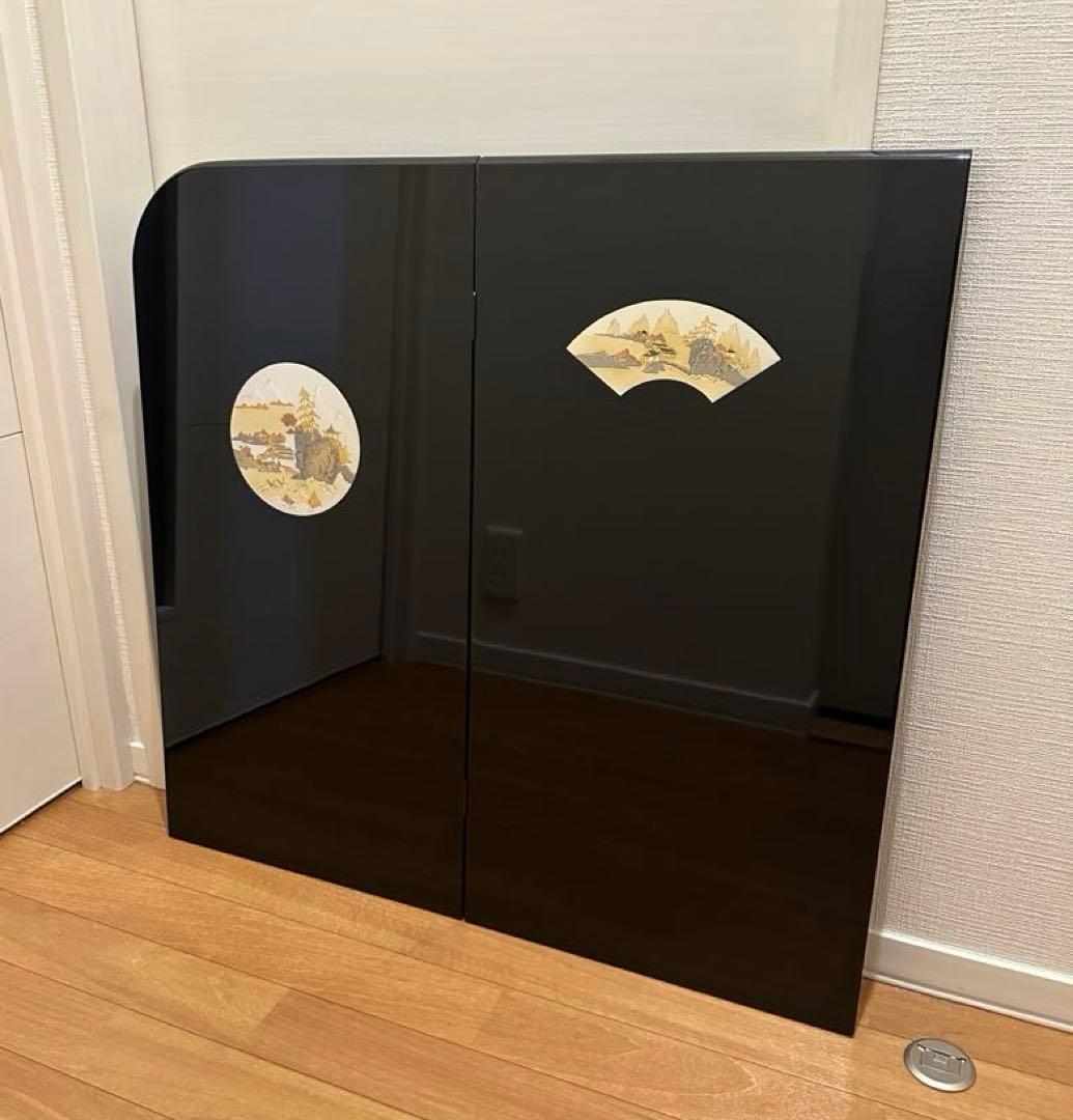 【美品】屏風＋台座＋ 陣羽織 3点セット　　◉おまけ付き（ご希望された方のみ）