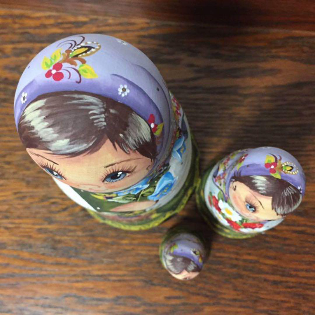 ロシア雑貨☆マトリョーシカ(3P)スベトラーナ・ニコラエワ作