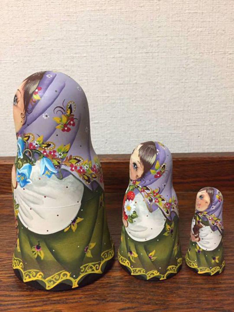 ロシア雑貨☆マトリョーシカ(3P)スベトラーナ・ニコラエワ作