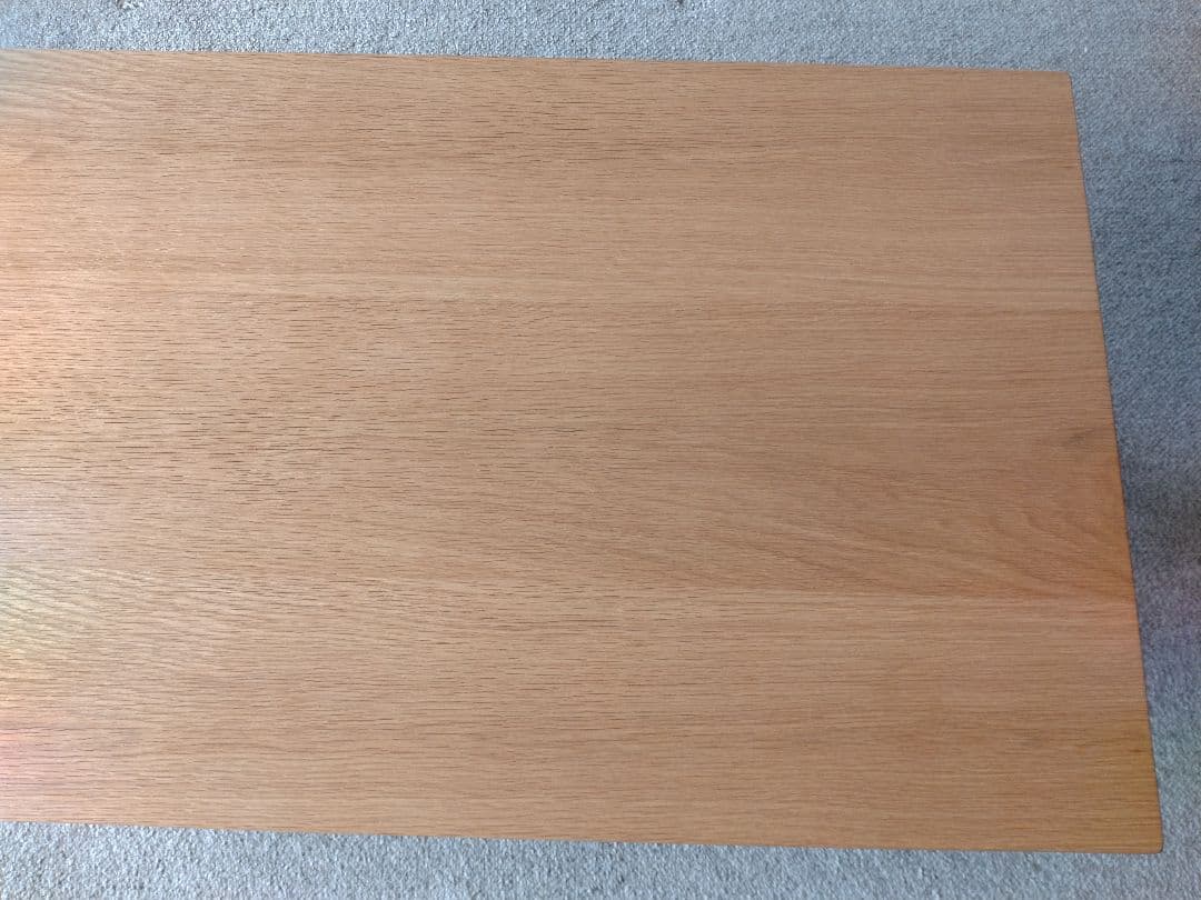 【極美品】MUJI無印良品 板と脚でできたローテーブル/オーク材/センター机座卓