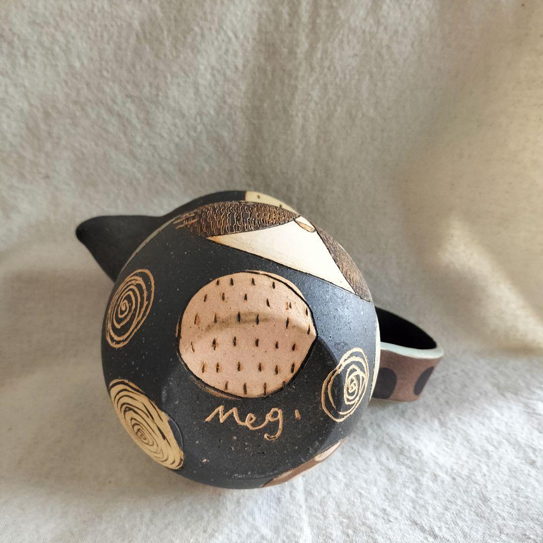 未使用☆長田恵　猫と魚　ピッチャー