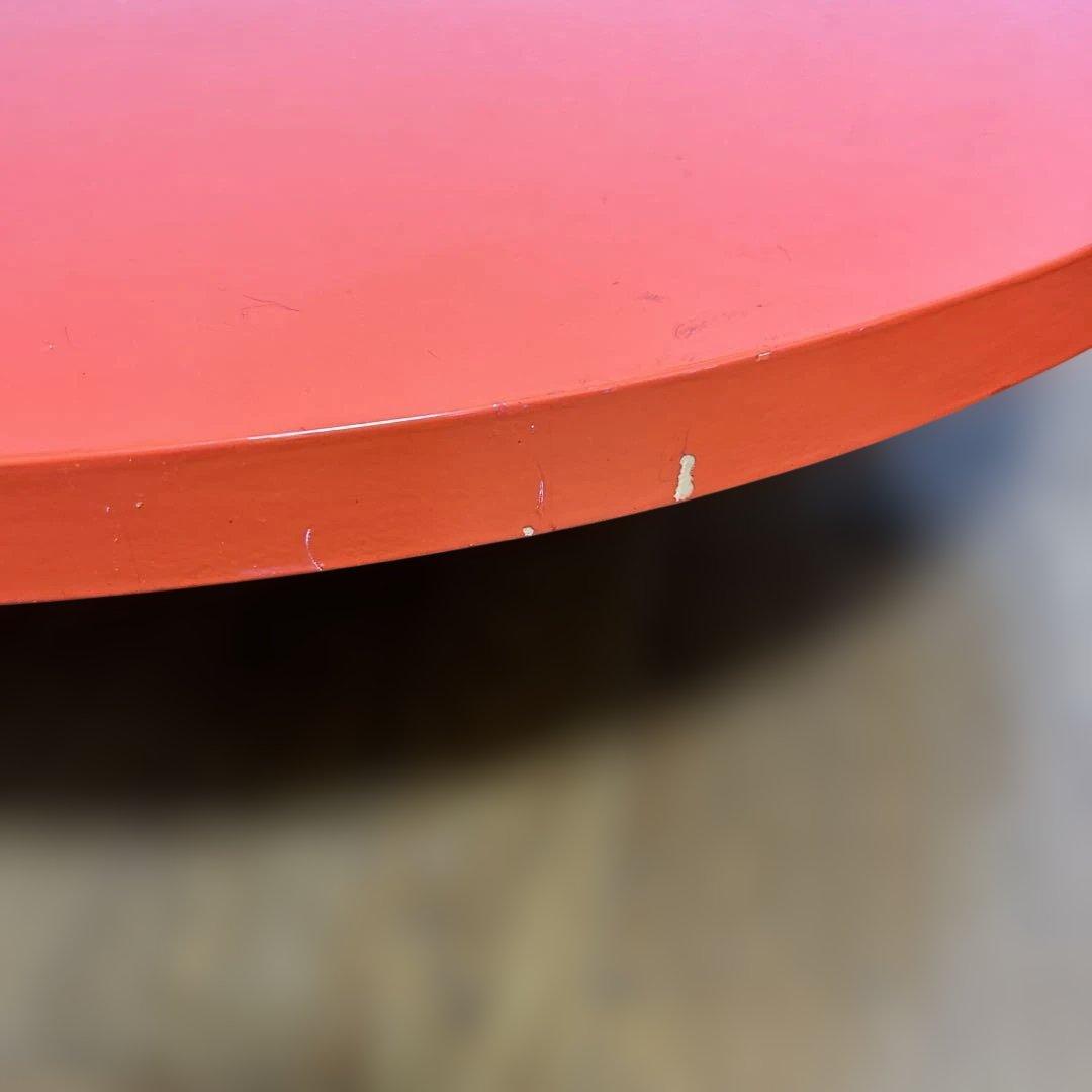 昭和レトロ 折りたたみ ちゃぶ台テーブル オレンジ