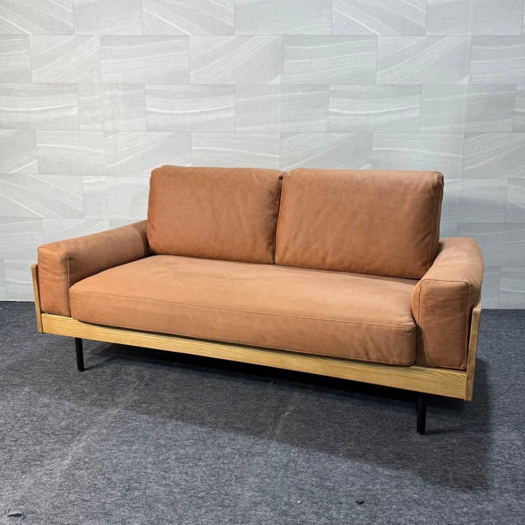 unico TREL 2.5人掛け カバーリングソファ ブラウン d3869