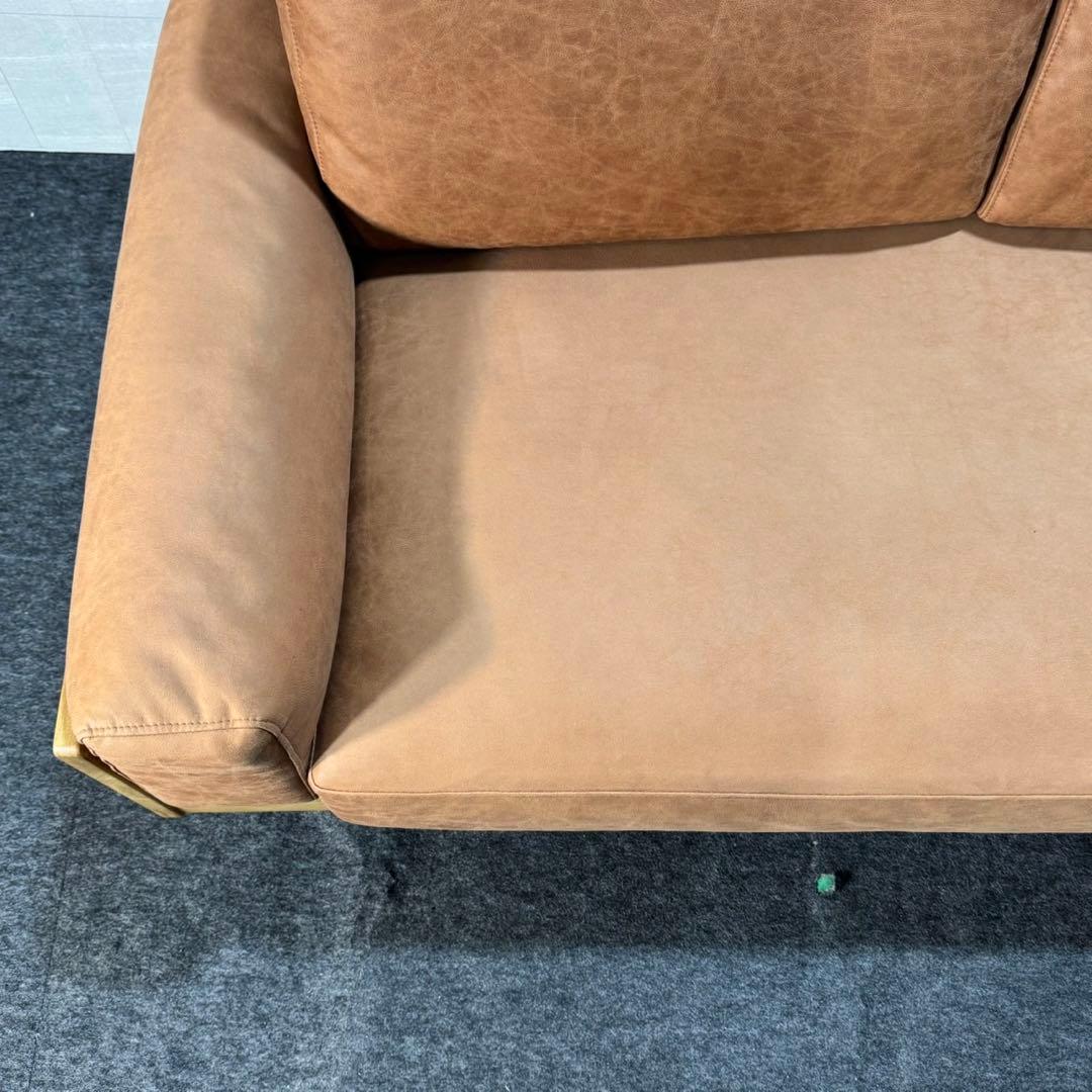 unico TREL 2.5人掛け カバーリングソファ ブラウン d3869