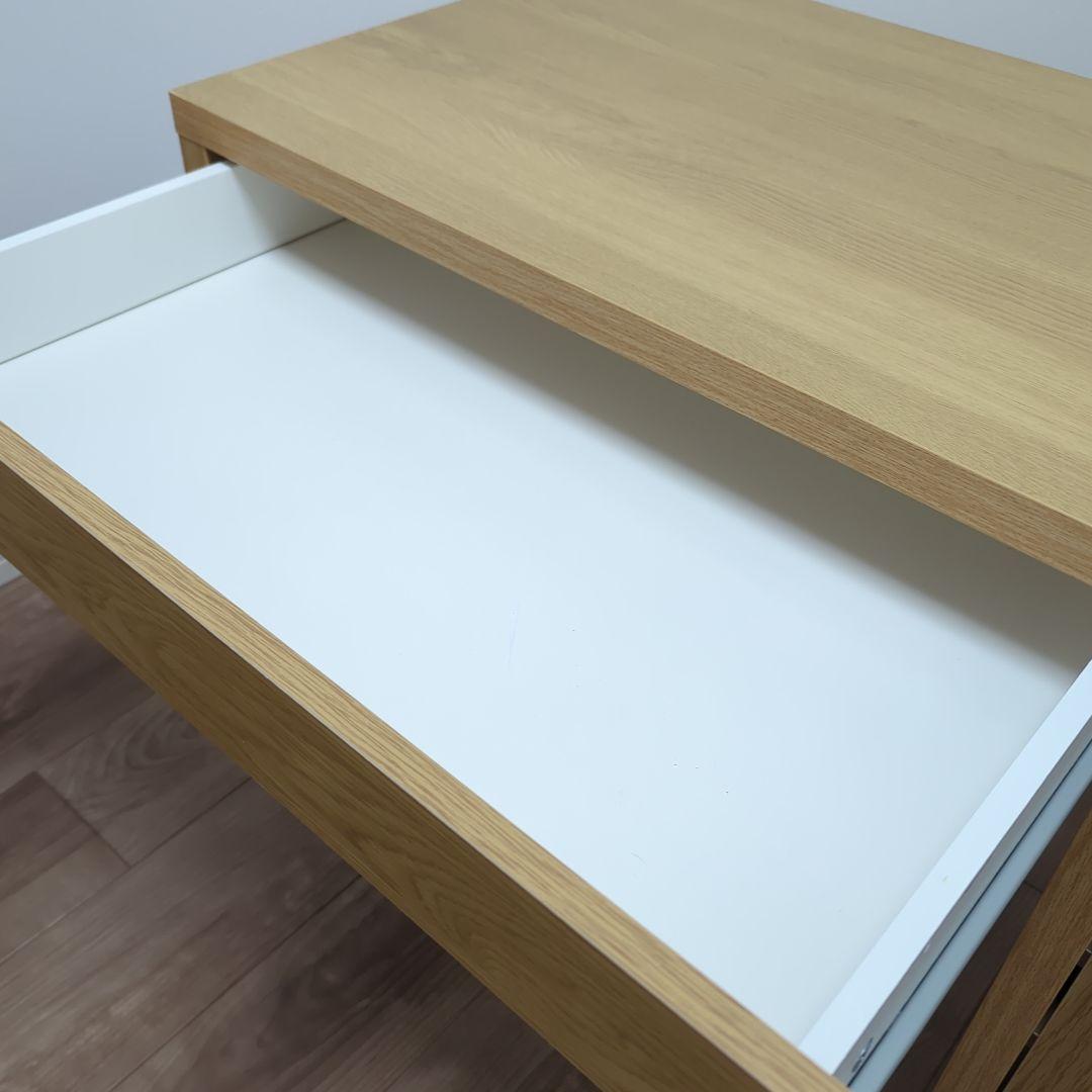 イケア　ミッケ　デスクと引き出しユニットのセット