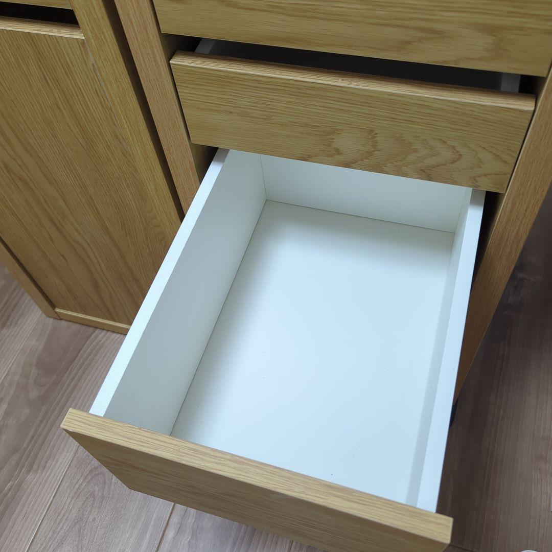 イケア　ミッケ　デスクと引き出しユニットのセット