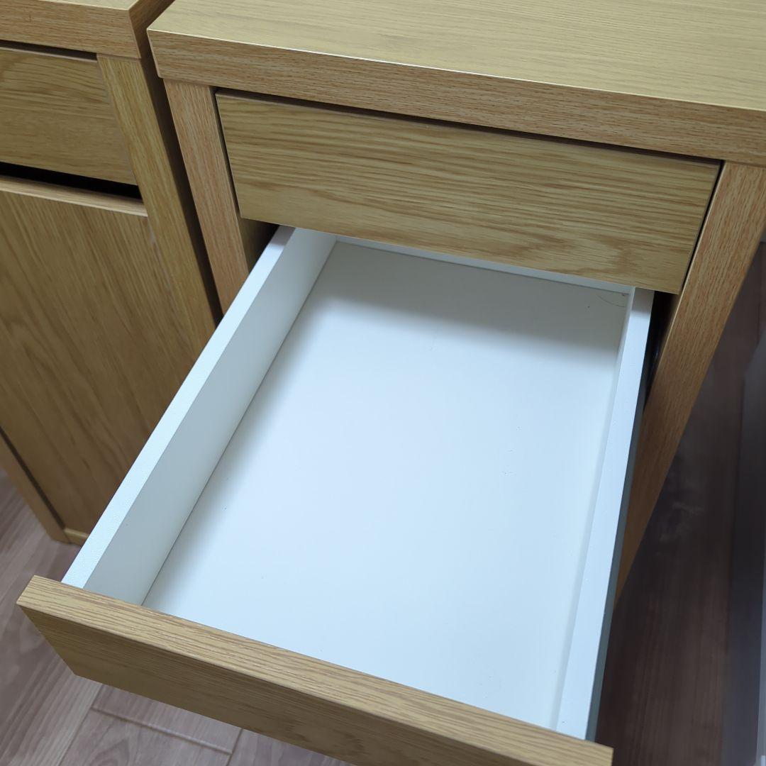 イケア　ミッケ　デスクと引き出しユニットのセット