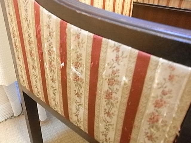 イギリス70s　テレフォンチェア　マホガニー　アンティーク