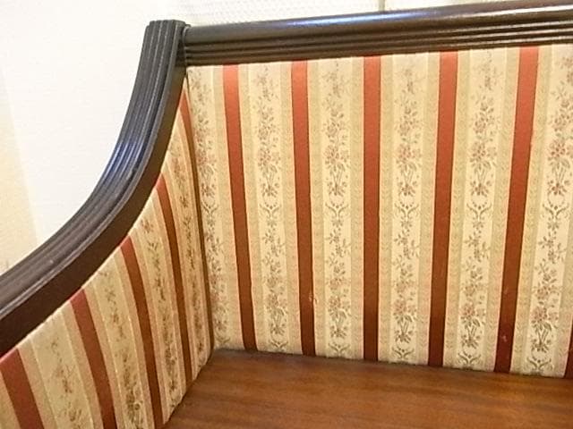 イギリス70s　テレフォンチェア　マホガニー　アンティーク