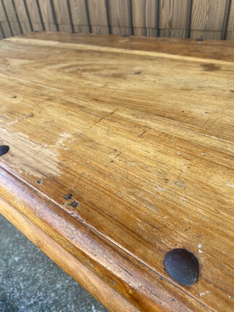 木製ローテーブル　メキシコ　ヴィンテージ　什器　店舗　ディスプレイ　アンティーク