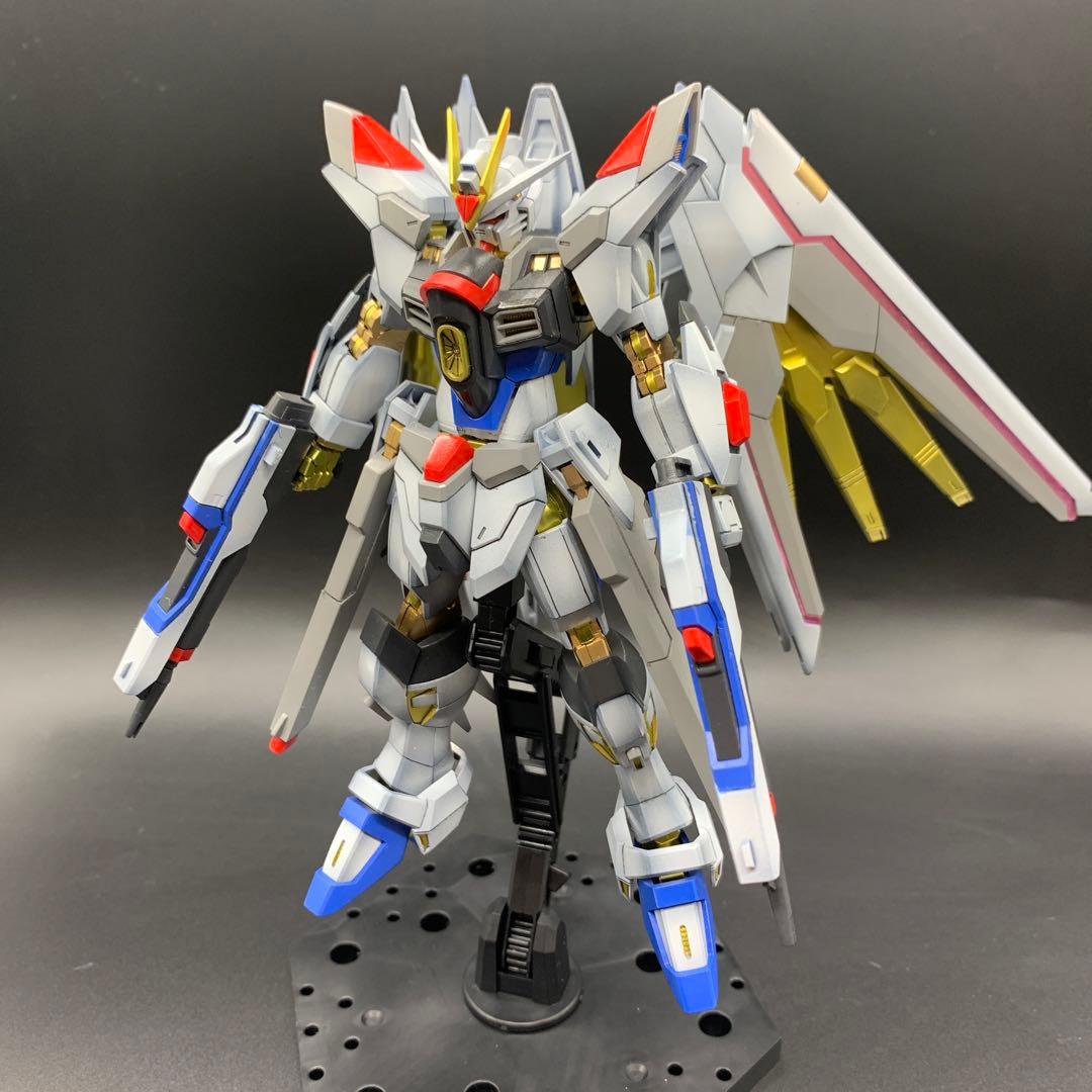 HGCE マイティーストライクフリーダムガンダム 改修全塗装完成品