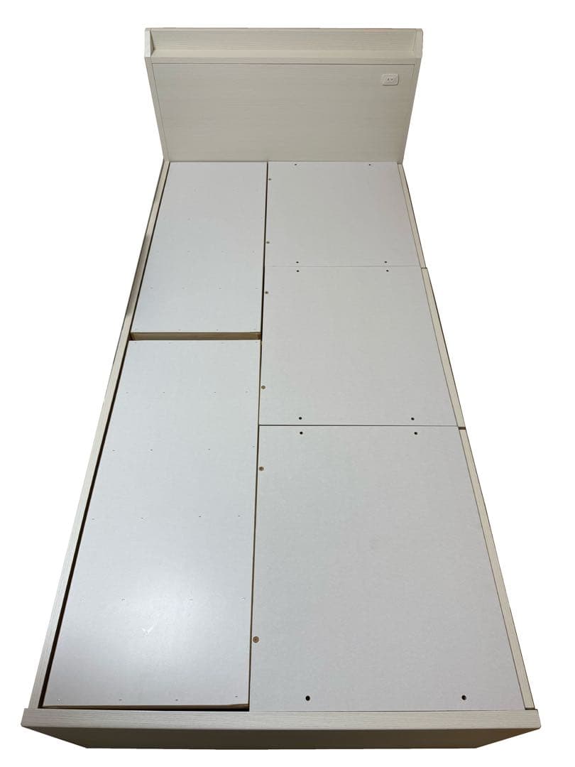 NITORI　ニトリ　ベッドフレーム　シングル　ホワイト　ジオチェスト40J