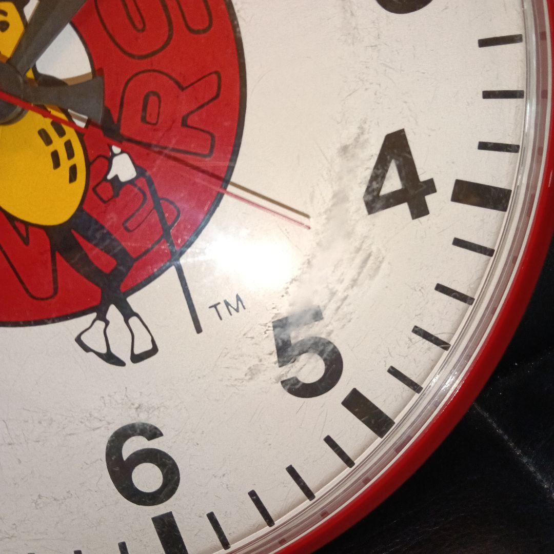 Mr. Peanut 壁掛け時計 赤　ビンテージ