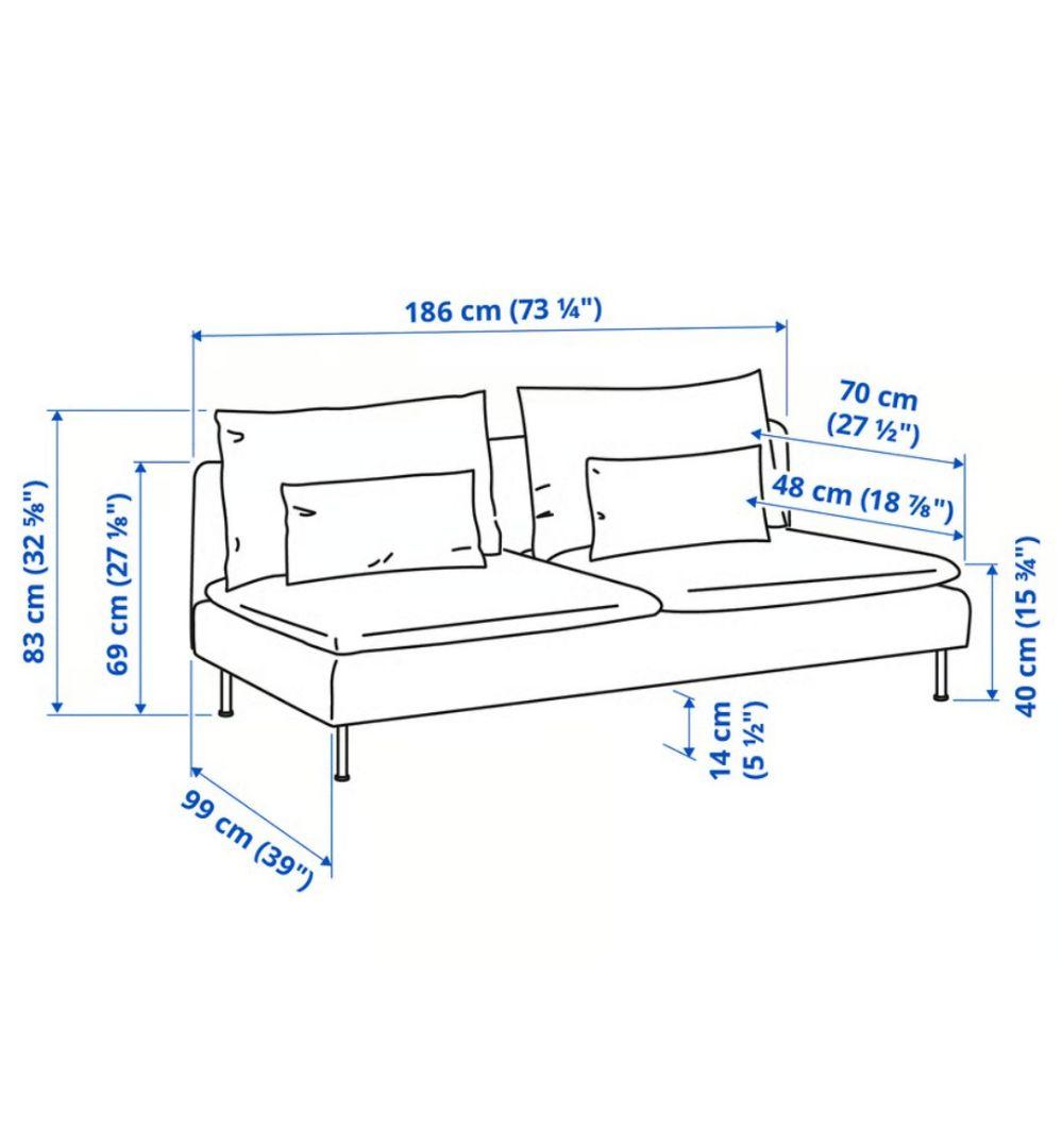 IKEA イケア ソーデルハムン ソファ サムスタダークグレー