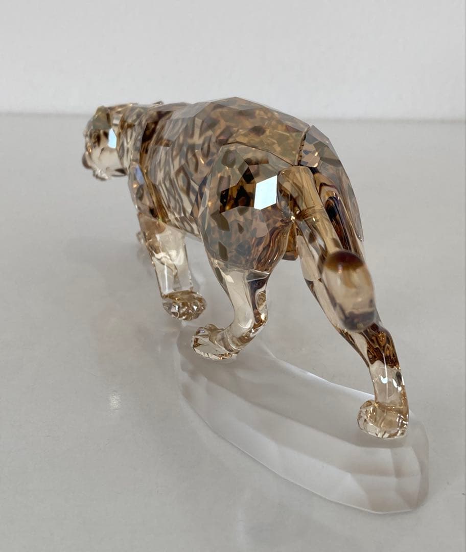 スワロフスキー クリスタル ジャガー ゴールデンシャイン 廃盤希少作品