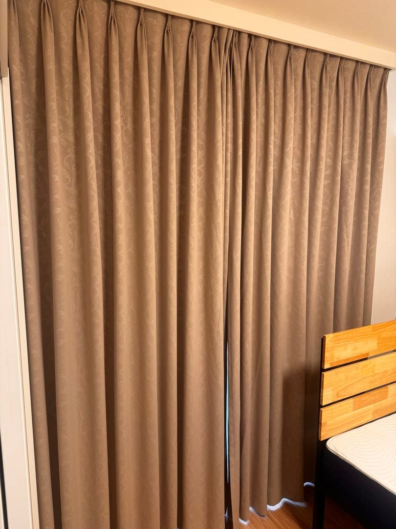 モモナチュラル カーテンセット｜幅209×丈233cm・遮光防熱