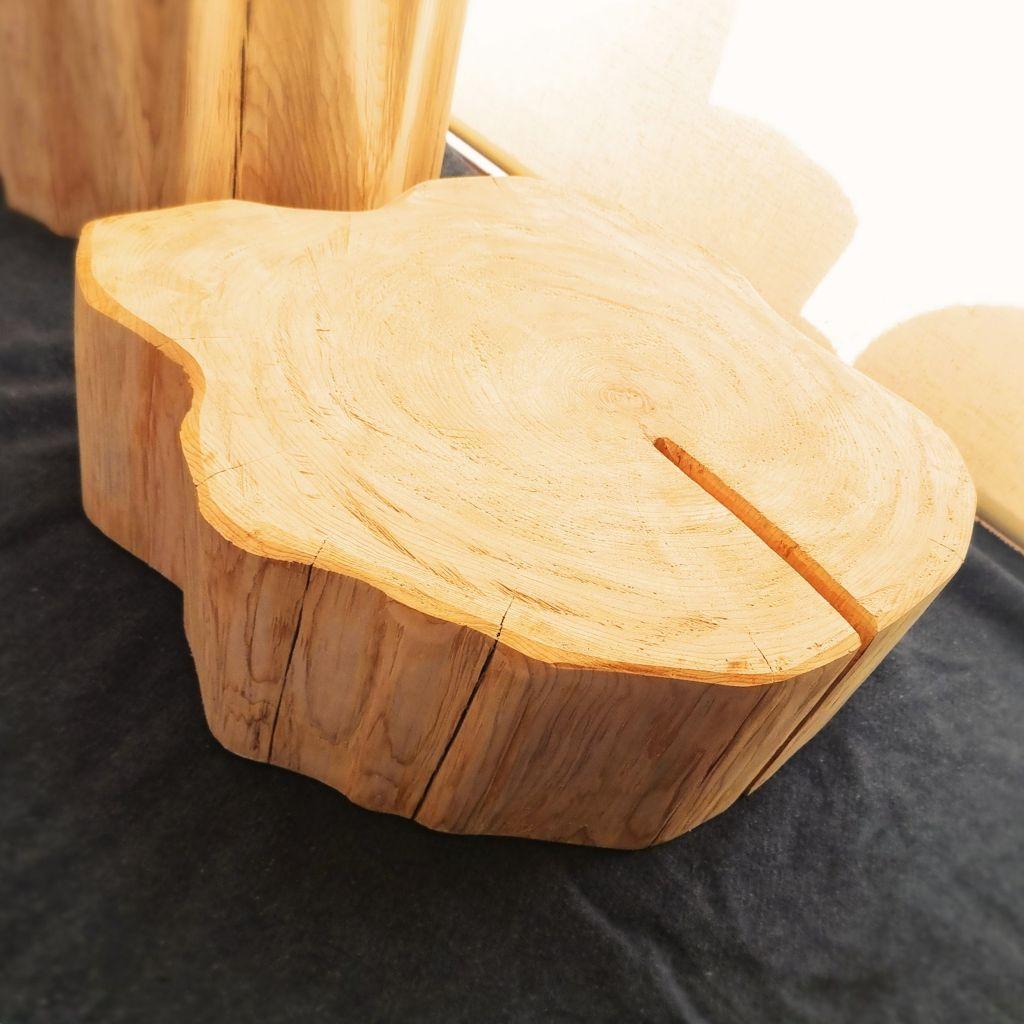 超特大 幅52cm ひのきの切株テーブル