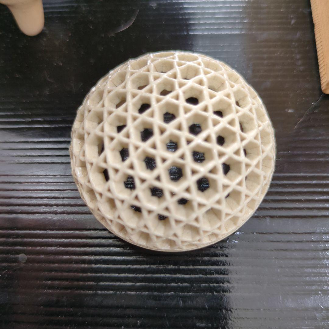 にやんころさん専用 【美品】薩摩焼　透かし香炉　香道　陶磁器　伝統工芸