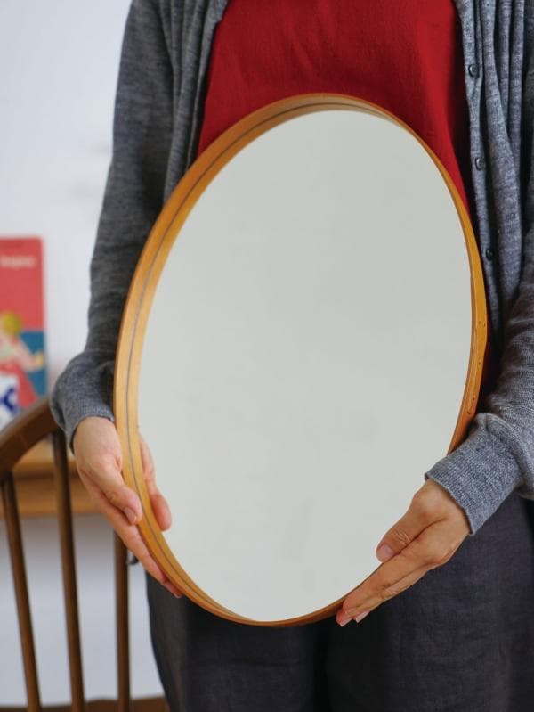 アクシス　シェーカーオーバルミラーL