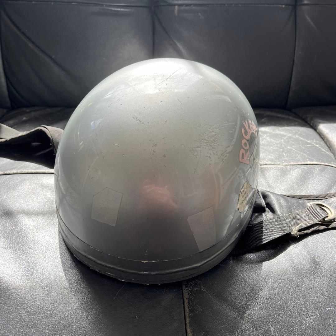 DAVIDAヘルメット　観賞用　シルバー　Lサイズ　英国製　クロムウェル