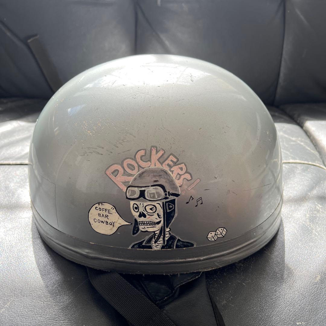 DAVIDAヘルメット　観賞用　シルバー　Lサイズ　英国製　クロムウェル