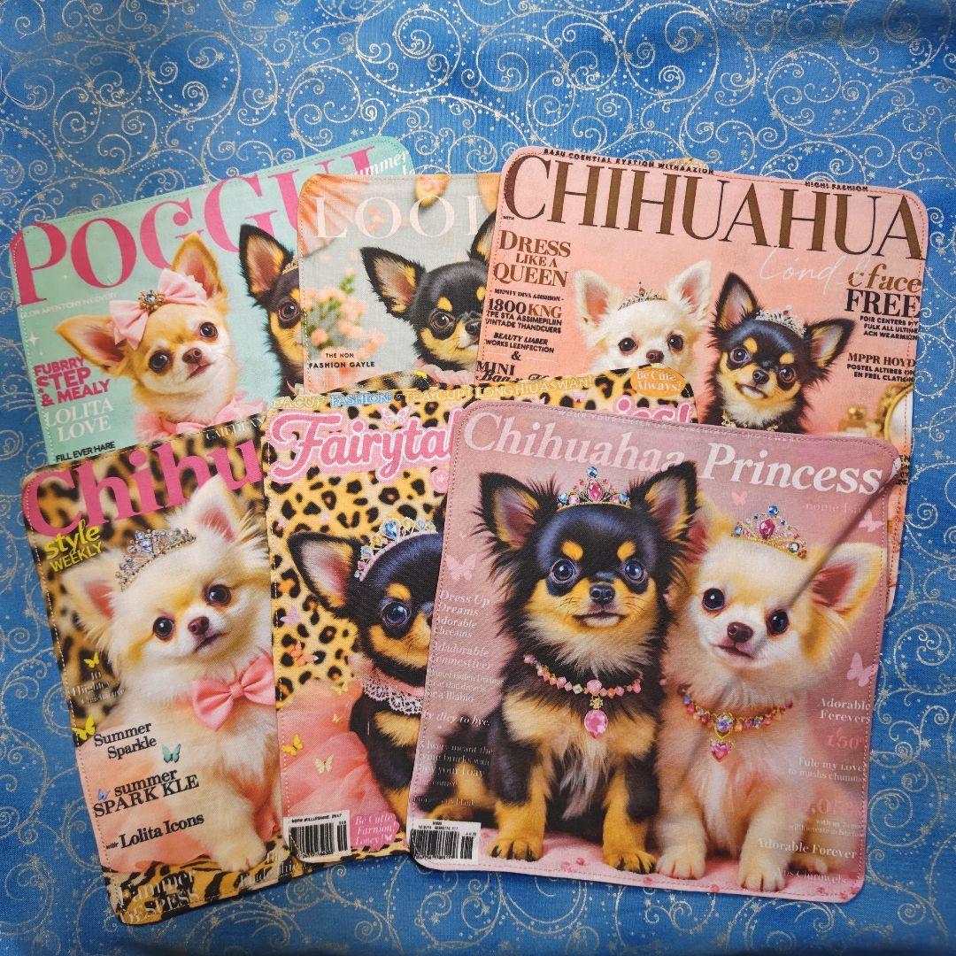 あしべ☆様専用 ハンカチ＆パネル チワワちゃん柄 17枚+14 枚