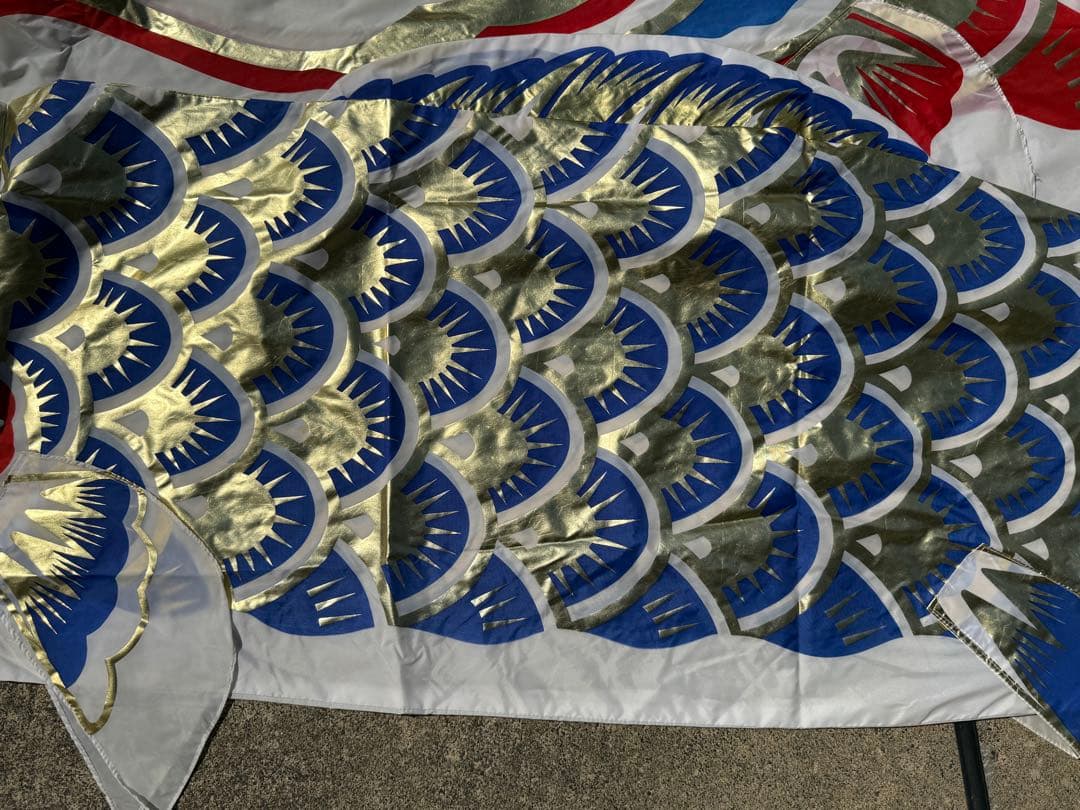 中古 鯉のぼり ④ 6m 両面金太郎 こいのぼり 3色+吹流し こどもの日 節句