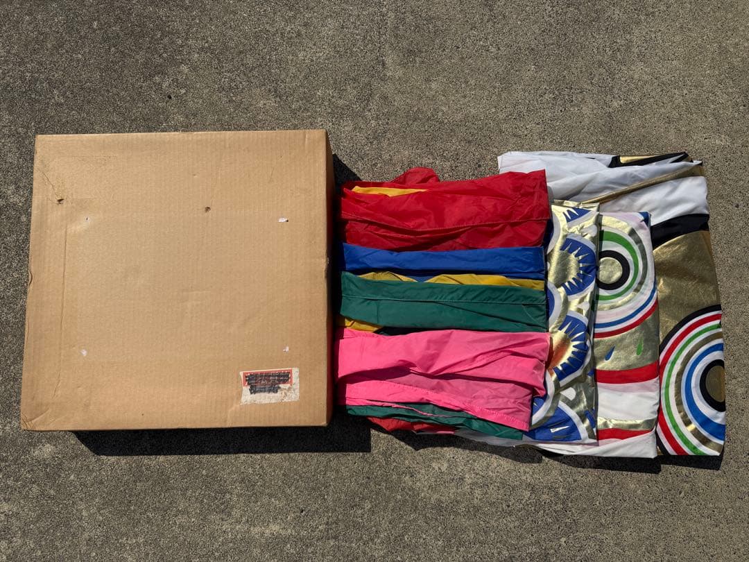 中古 鯉のぼり ④ 6m 両面金太郎 こいのぼり 3色+吹流し こどもの日 節句