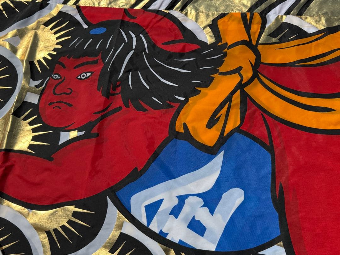 中古 鯉のぼり ④ 6m 両面金太郎 こいのぼり 3色+吹流し こどもの日 節句