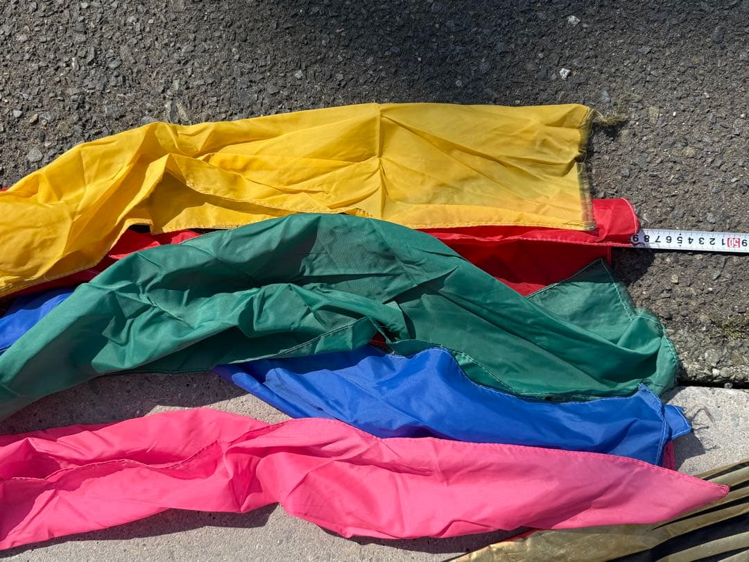 中古 鯉のぼり ④ 6m 両面金太郎 こいのぼり 3色+吹流し こどもの日 節句