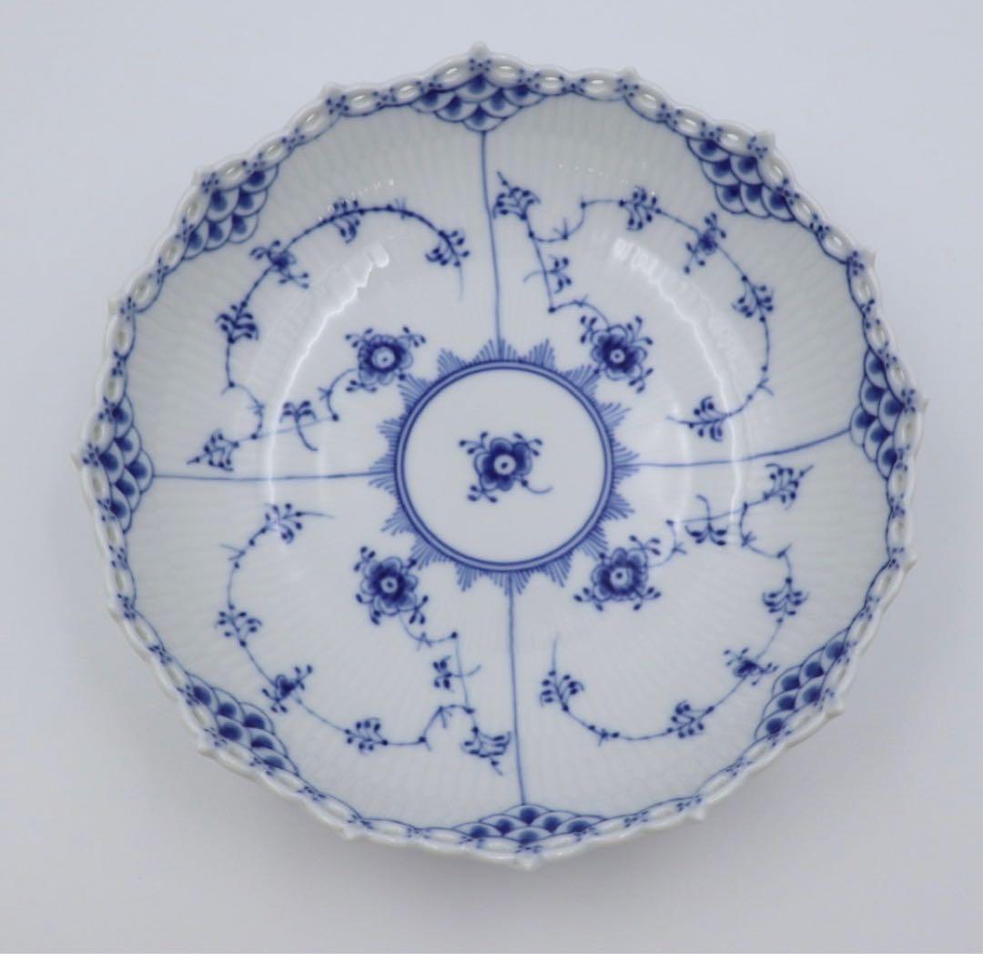 ロイヤルコペンハーゲン　ブルーフルーテッド　フルレース　ボウル　21cm