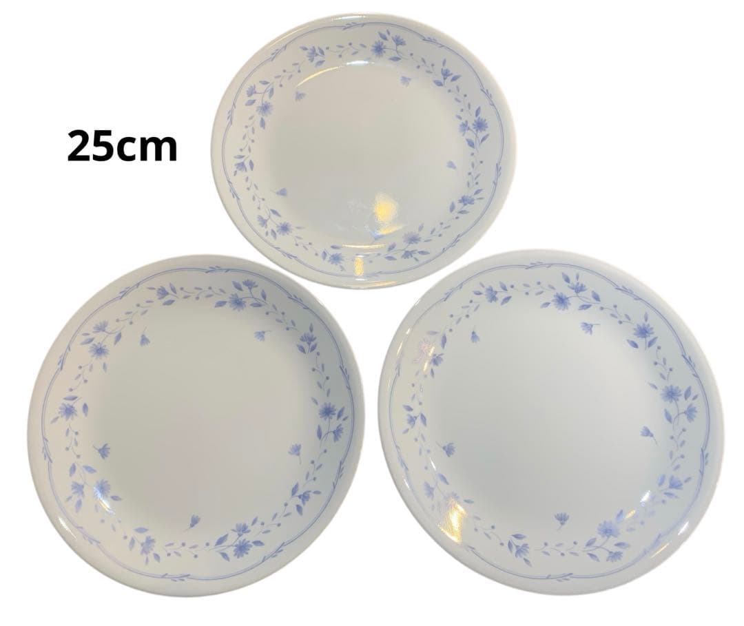 CORELL コレール USA製 花柄 プレート11枚セット