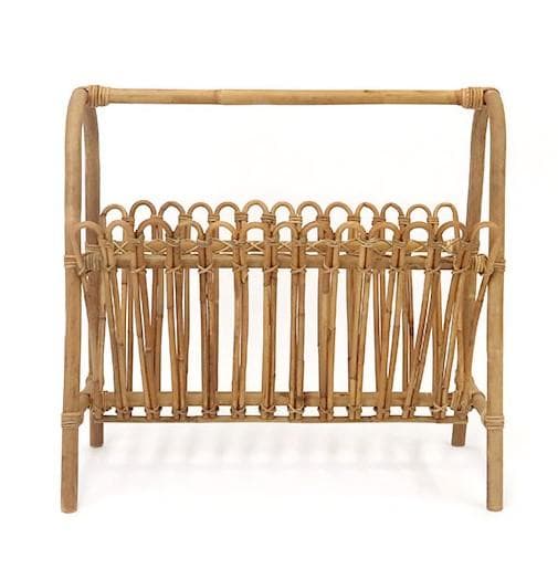 籐製マガジンラック