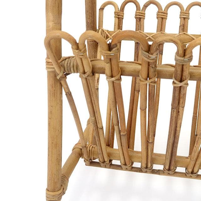 籐製マガジンラック