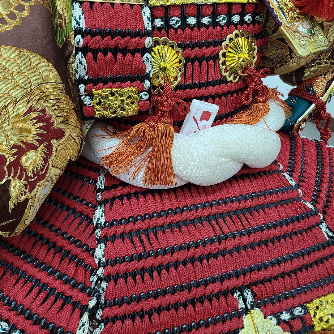 五月人形 赤と金 武士の鎧(送料込み)