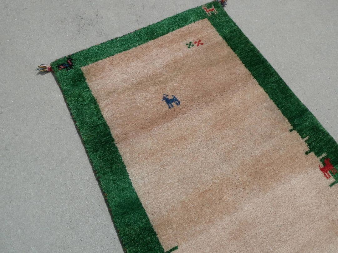 312×83cm　ギャッベ　手織り　民族ギャッベ　ランナー　アクセントラグ