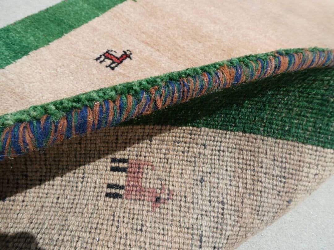 312×83cm　ギャッベ　手織り　民族ギャッベ　ランナー　アクセントラグ