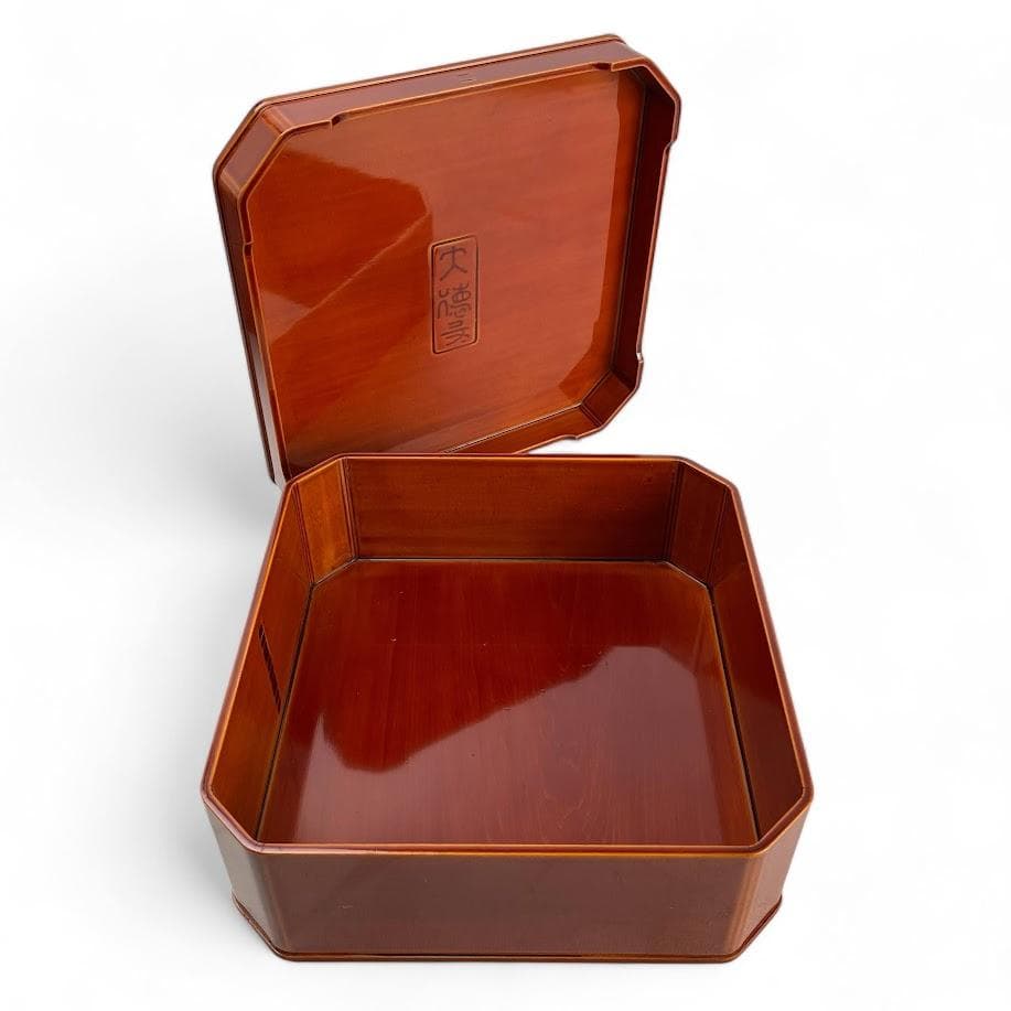 □飛騨春慶□ 弁当箱 大徳寺 5客 最高級品 ひだしゅんけい 透漆塗り