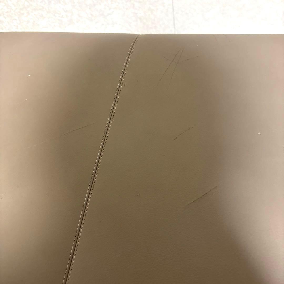 【良品】karimoku 本革 オットマン スツール