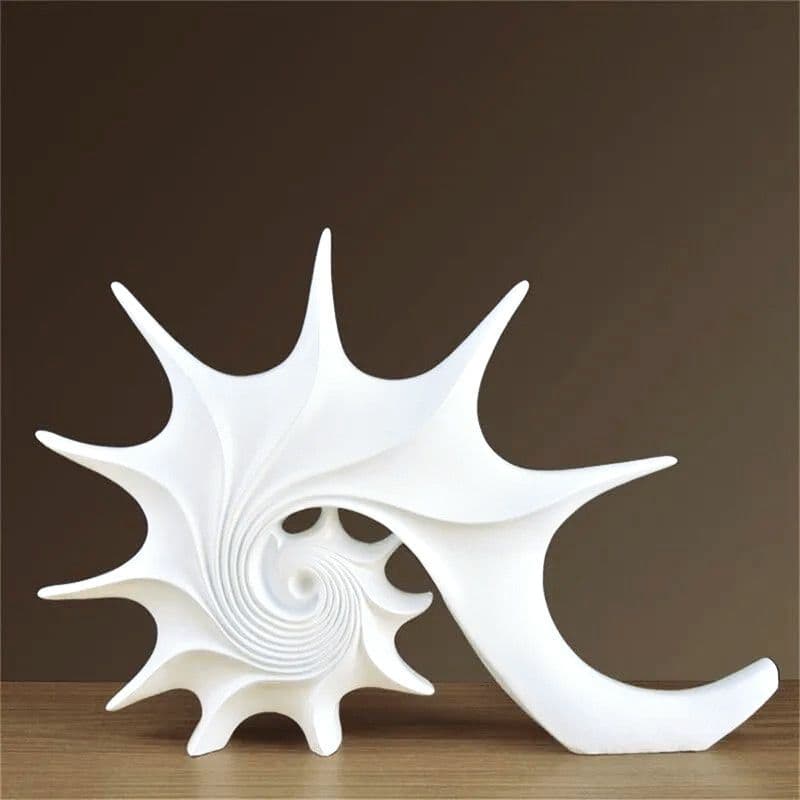 モダンアート 白い抽象彫刻 抽象アート オブジェ