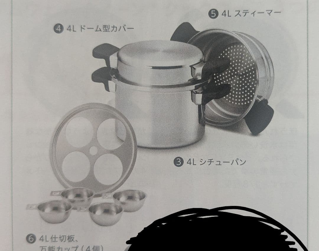 新品未使用/アムウェイクイン・クック4Lシチューパンセット/ステンレス