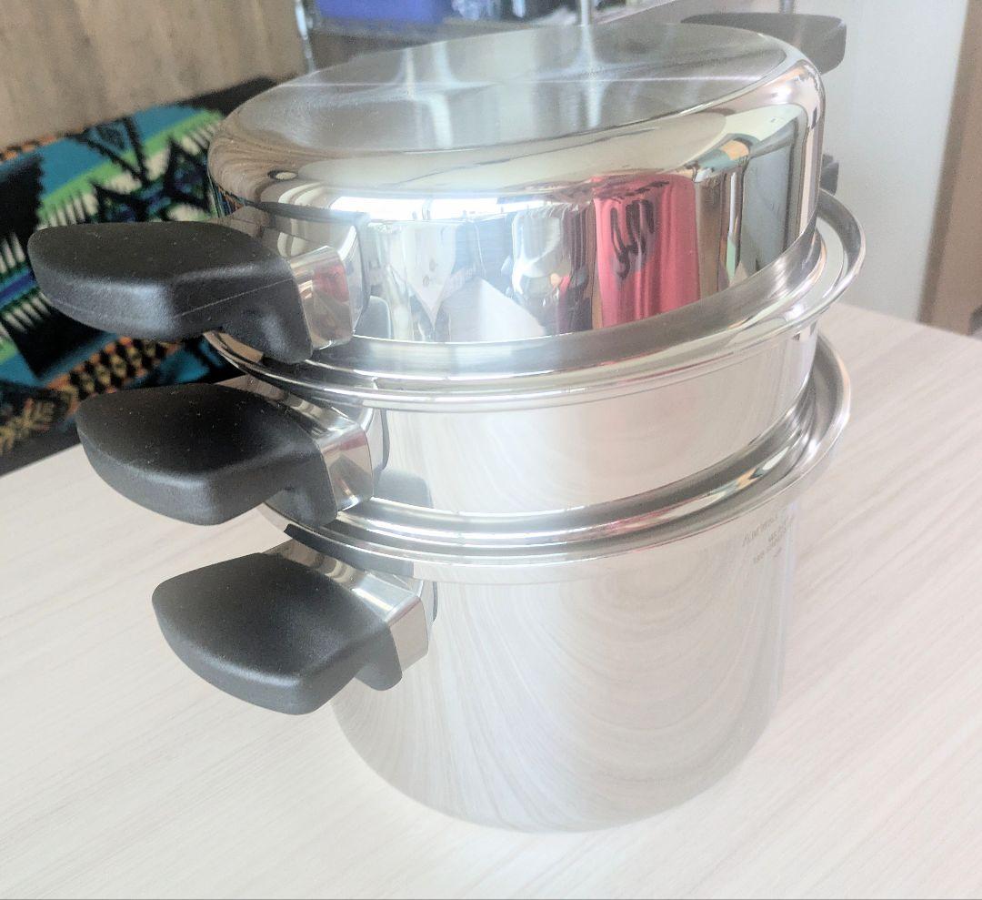 新品未使用/アムウェイクイン・クック4Lシチューパンセット/ステンレス
