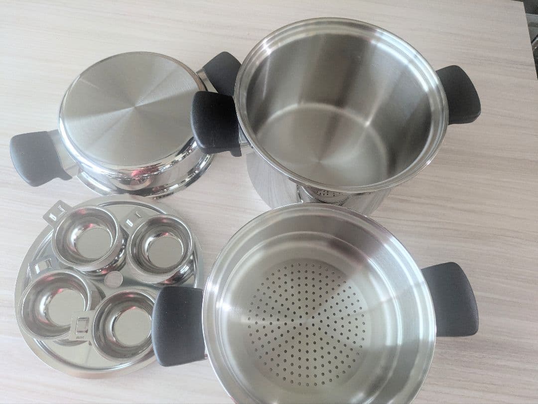 新品未使用/アムウェイクイン・クック4Lシチューパンセット/ステンレス