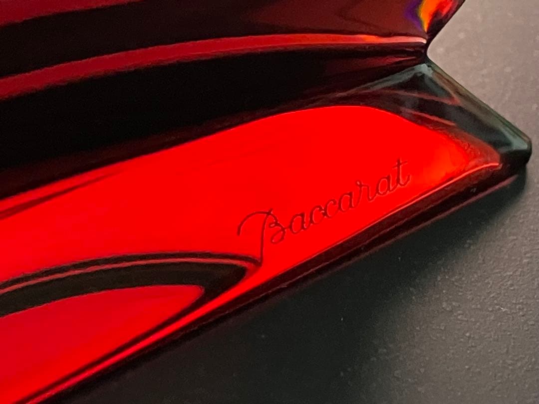 Baccarat バカラ ラランドクロック レッド 置時計