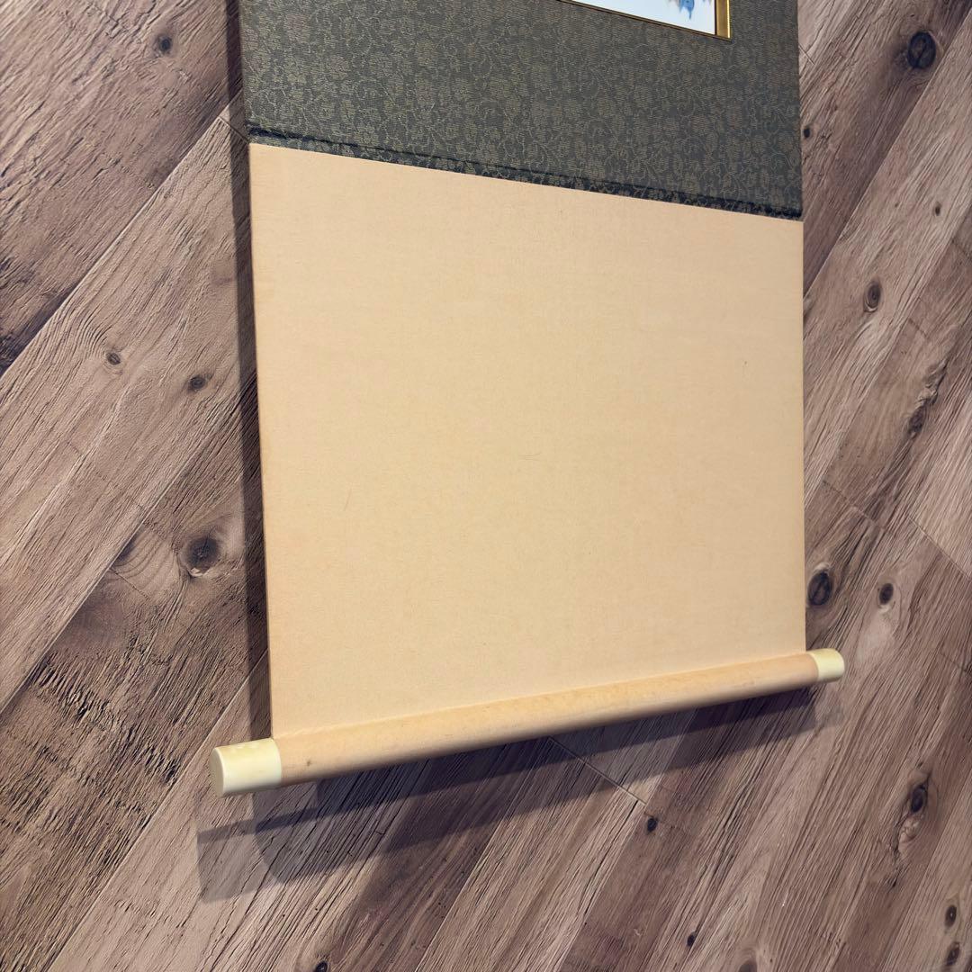 掛軸 陶磁画 応接間 玄関 茶室 書斎 装飾品 工芸品 置物 雀 鶉 梅 竹