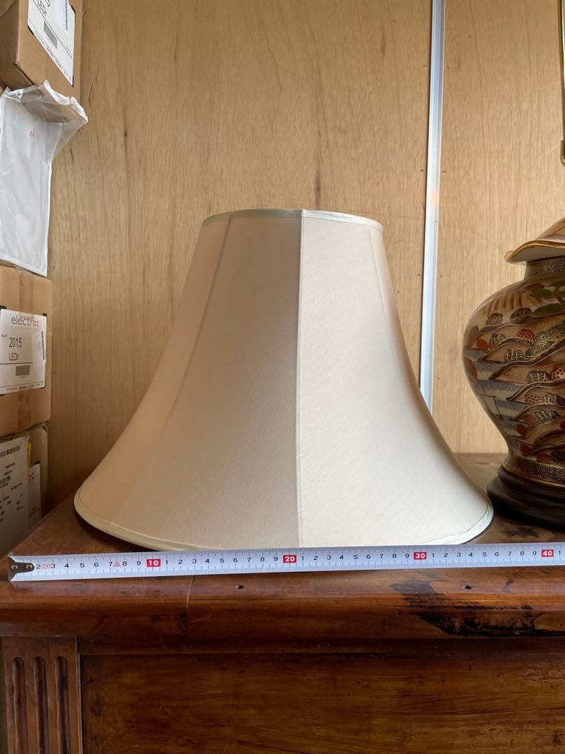 【美品】大壺ランプ 豪華金彩 陶器55cm 和風絵付け　九谷焼