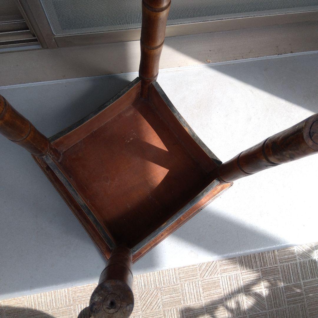 『希少』ラタン　アンティーク　サイドテーブル