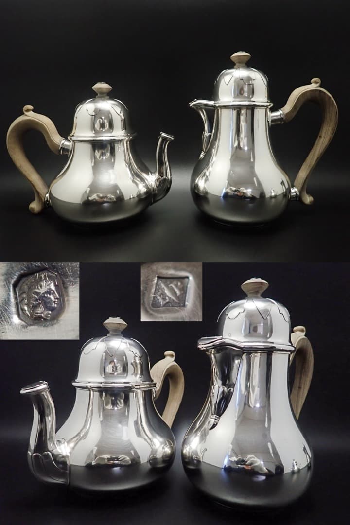 ピュイフォルカ シルバー950 ティーポット コーヒーポット アンティーク