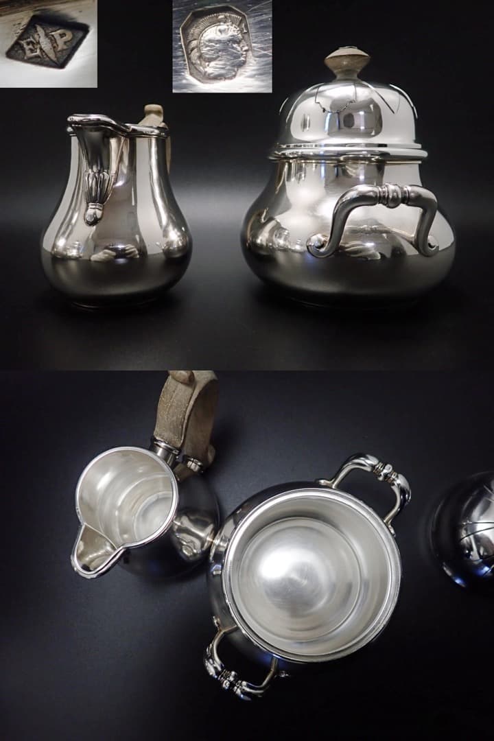 ピュイフォルカ シルバー950 ティーポット コーヒーポット アンティーク