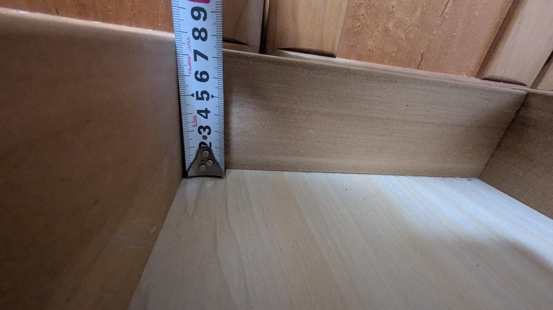 【値引き】木製キッチンカウンター 3引き出し付き